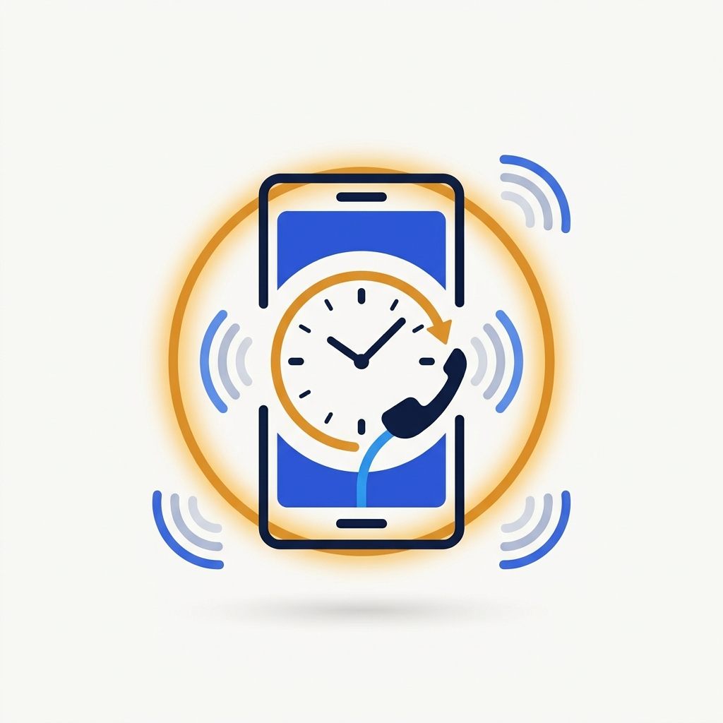 Illustration: a phone answered around the clock