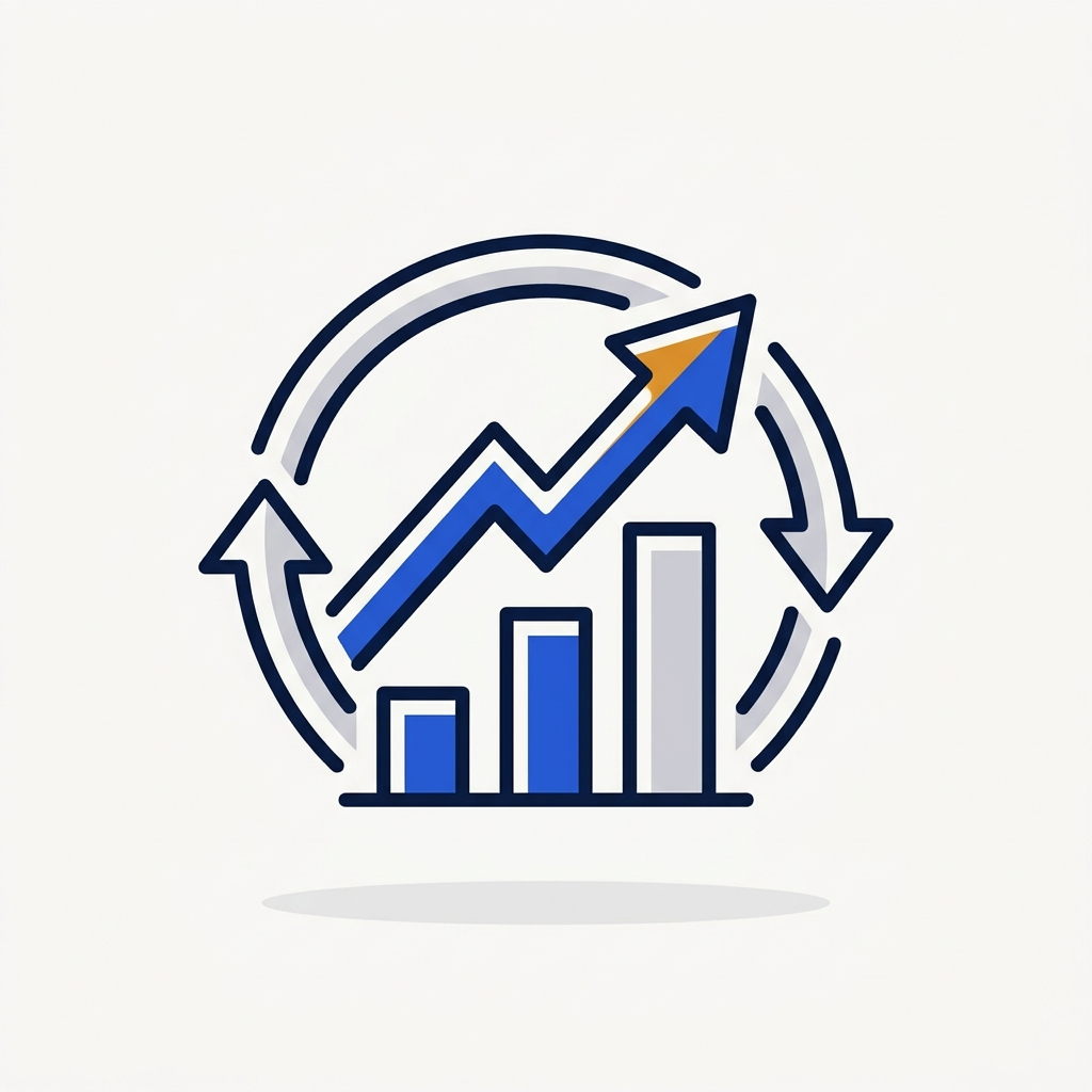 Illustration: revenue growing from repeat customers